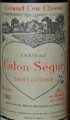 Chateau Calon Segur 卡龍世家酒莊干紅葡萄酒 年份：1983