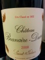 Chateau Branaire Ducru 周伯通酒莊干紅葡萄酒 年份：2008