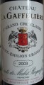 Chateau La Gaffeliere 嘉芙麗酒莊干紅葡萄酒 年份：2003
