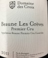 Domaine des Croix Beaune Graves 2011